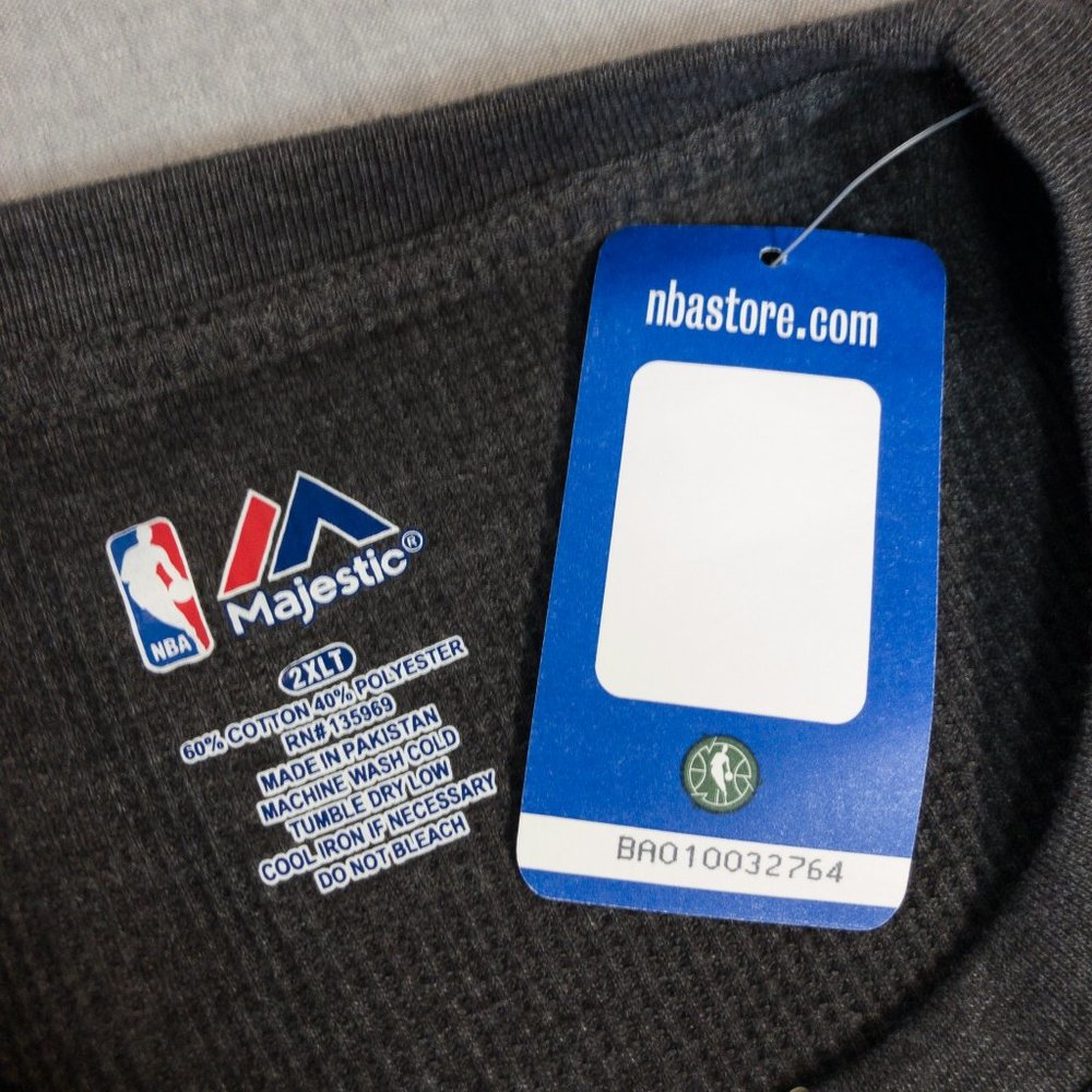 Memphis Grizzlies Grey Thermal Long Sleeve T-Shirt - Picture 6 of 9